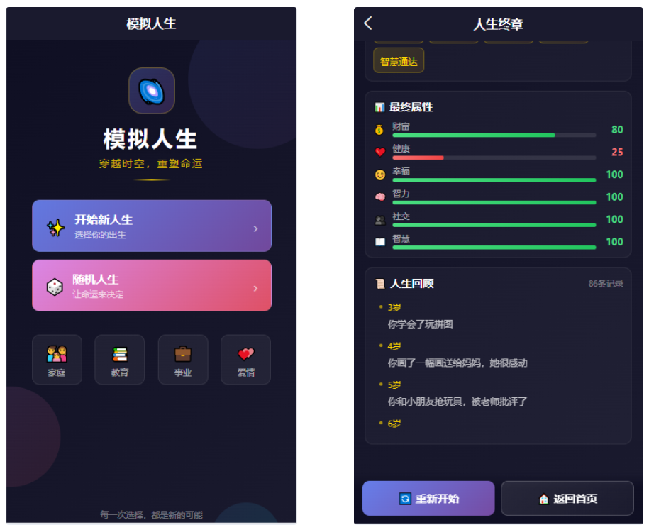 图片[2]-轩玮博客|探索建站技术，分享专业见解IT博客人生模拟器 小程序版本-轩玮博客|探索建站技术，分享专业见解IT博客轩玮博客