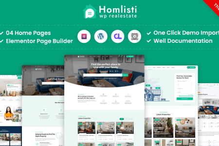 Homlisti新版WordPress房产中介主题干净漂亮实用主题已激活版轩玮博客-探索建站技术，分享专业见解IT博客轩玮博客